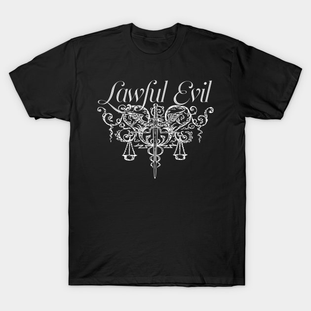 Lawful Evil T-Shirt by ballhard